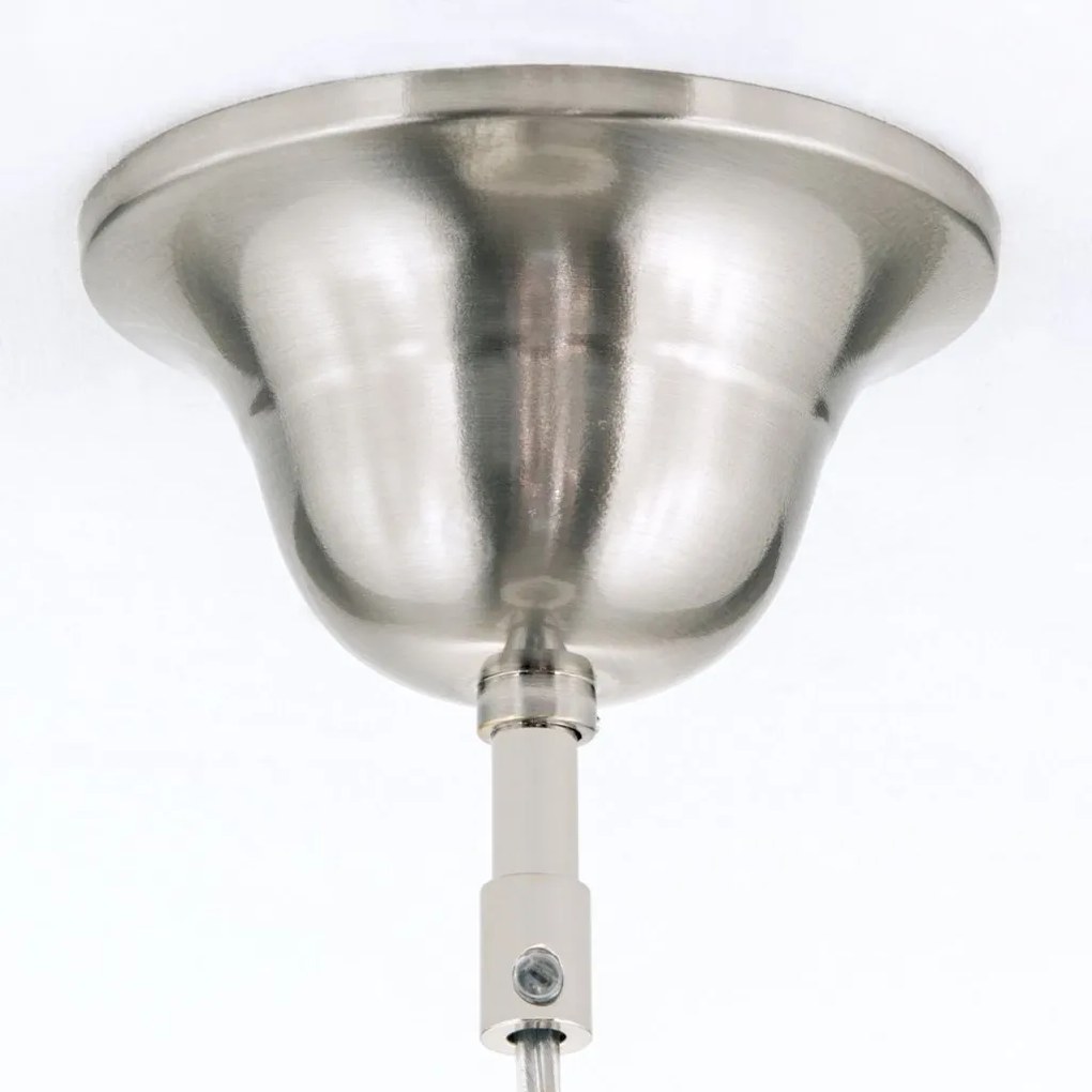 Lustra, Pendul realizat manual ARTDESIGN 30cm, crom satinat/ alb opac