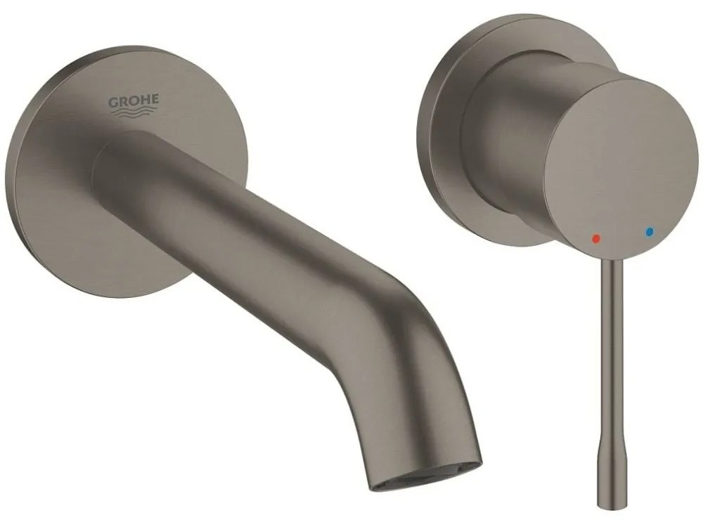 Baterie chiuveta baie incastrata antracit mat Grohe Essence, M fara ventil