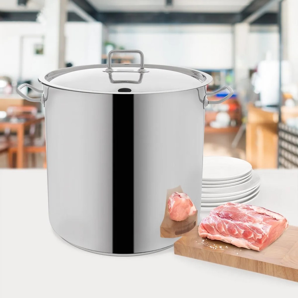 Orion Cratiță din oțel inoxidabil cu grilă 32 l