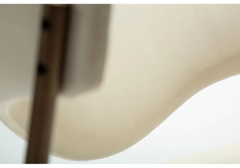 Scaun de dining fildeș din imitație de piele Zone – DAN-FORM Denmark