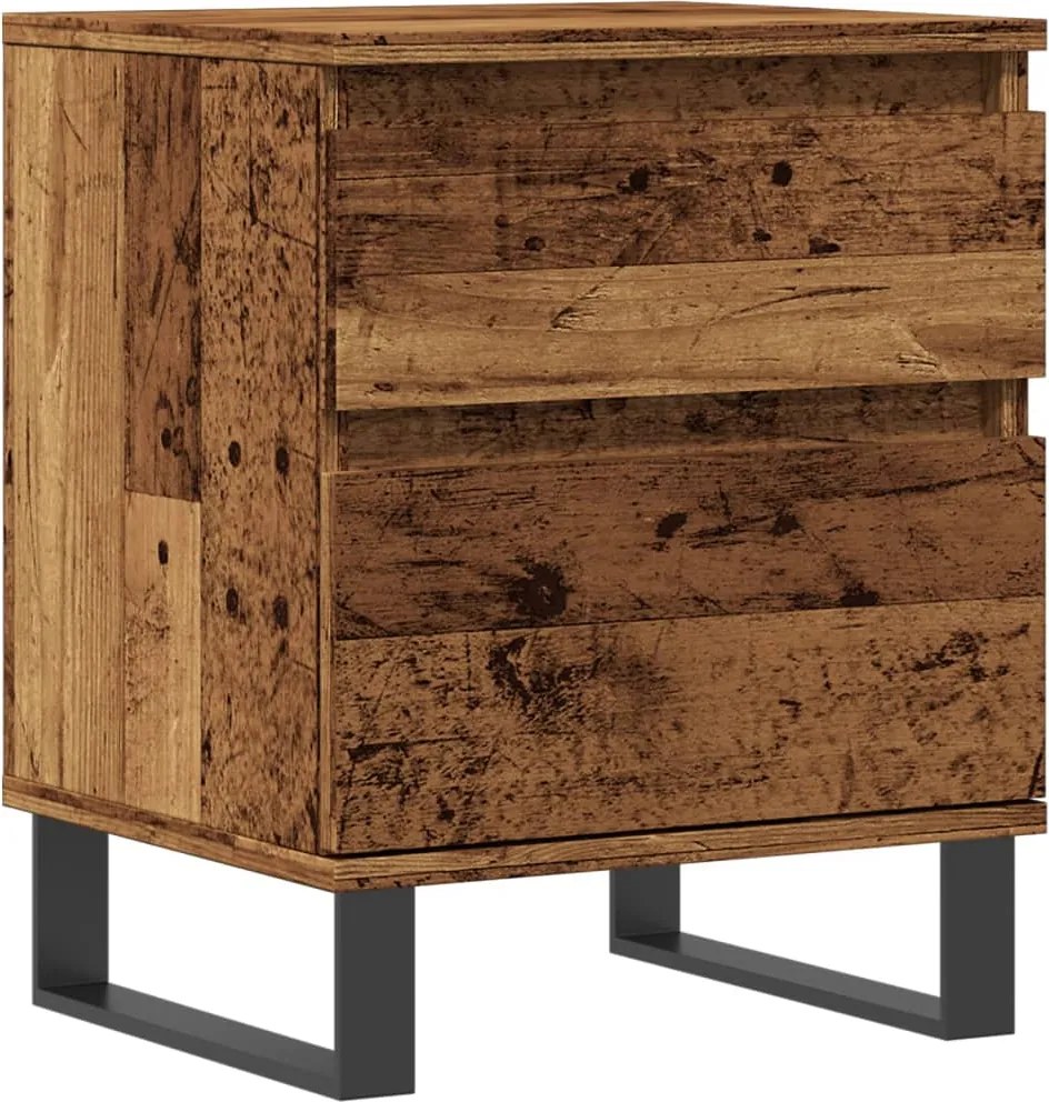 vidaXL Noptieră, lemn vechi, 40x35x50 cm, lemn prelucrat