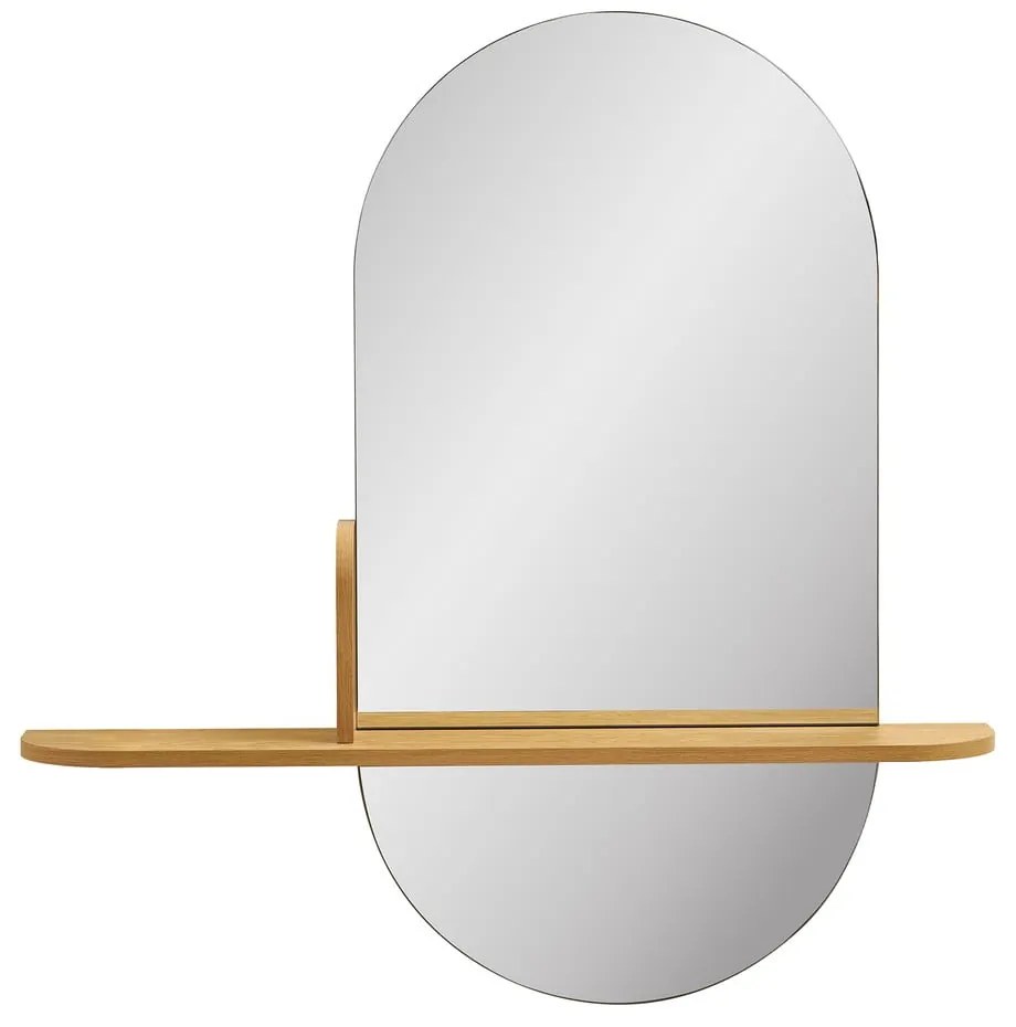 Oglindă de perete cu raft 92x94,5 cm Barco – House Nordic