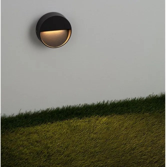 Mini Aplica perete exterior IP65, LED CCT Sete negru 10cm