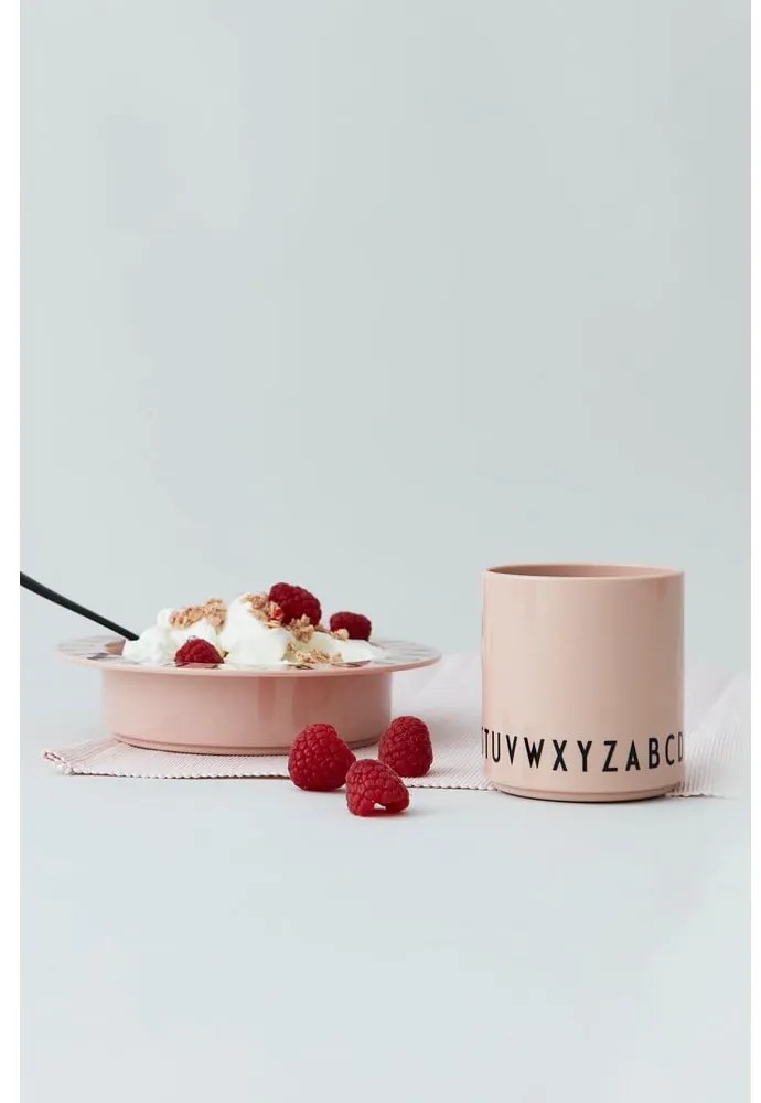Cană pentru copii Design Letters Eat &amp; Learn, roz