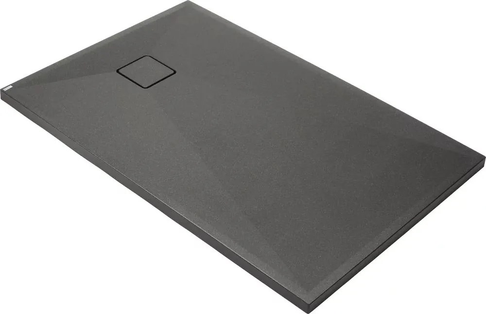 Cadita de dus dreptunghiulara Deante Correo din granit antracit 100x70 cm