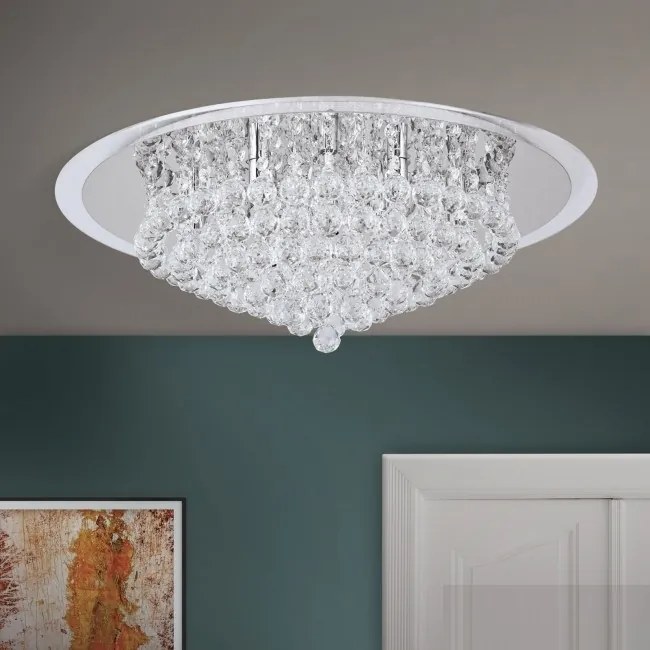 Plafoniera eleganta cristal K9 diam. 62cm Gloria DLU 2378/9/62 chrom OR