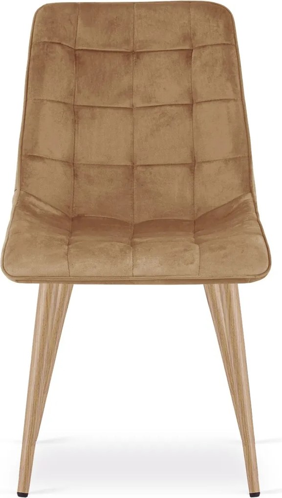 Scaun de masa SPLIT VELVET, maro
