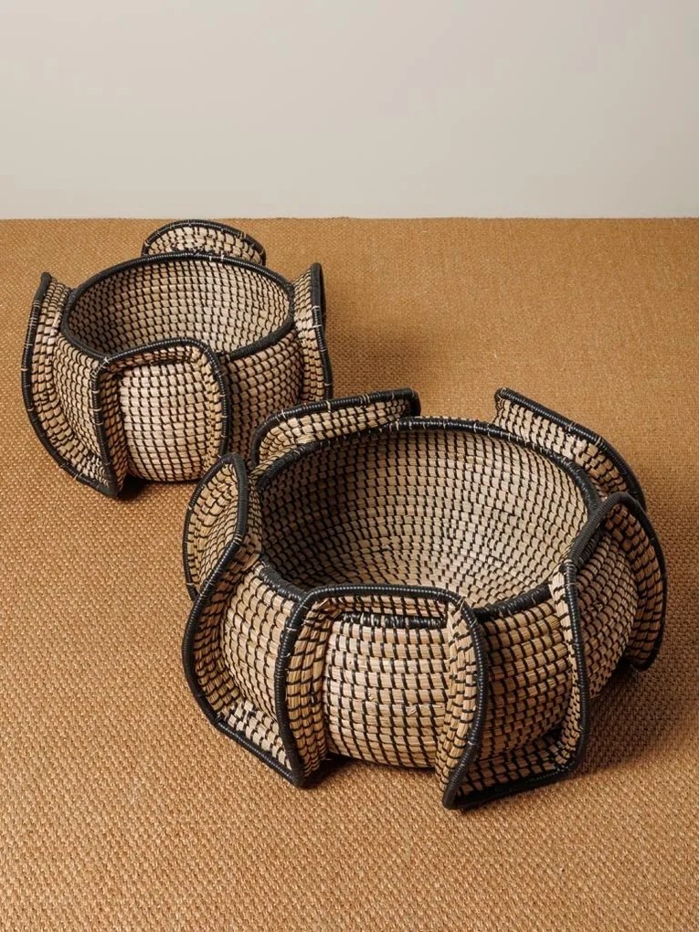 Cos de depozitare, din iarba de mare, D52cm, Quadrimac