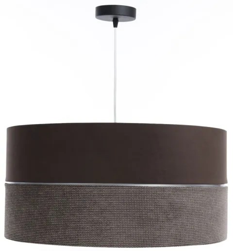 Lustră pe cablu TWIST 1xE27/60W/230V maro/argintiu