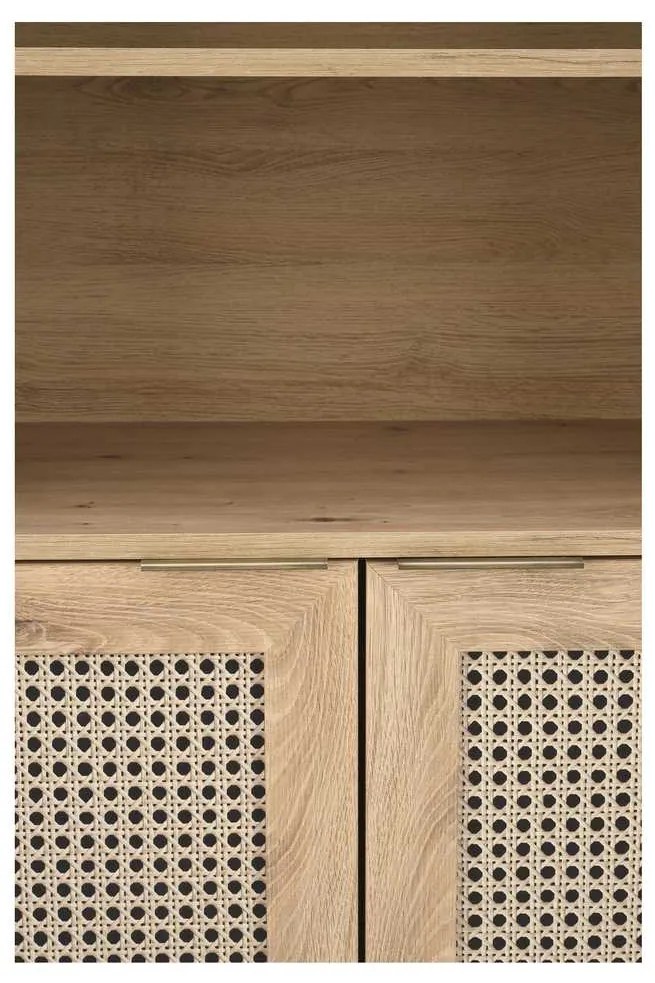 Dulap cu rafturi Rustico, stejar artisan