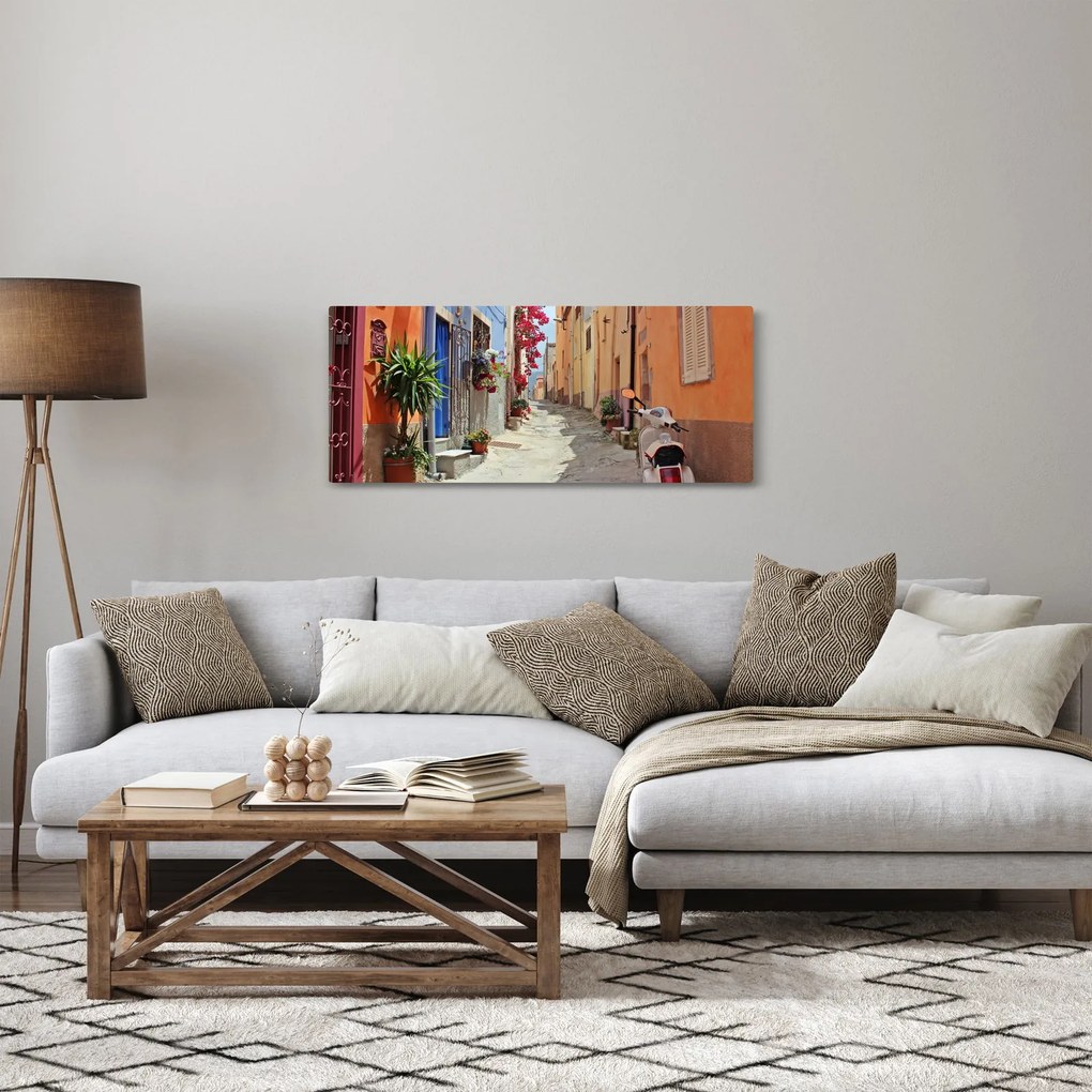 Tablou cu strada din Sardinia (120x50 cm)