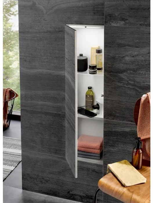 Dulap baie incastrat faiantabil, Emco Asis Plus, modul pentru accesorii WC, 975611004