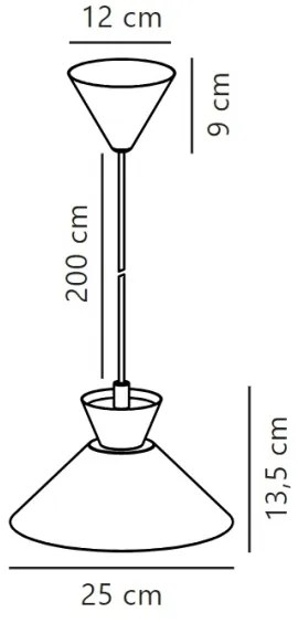 Lustră pe cablu Nordlux DIAL 1xE27/40W/230V negru