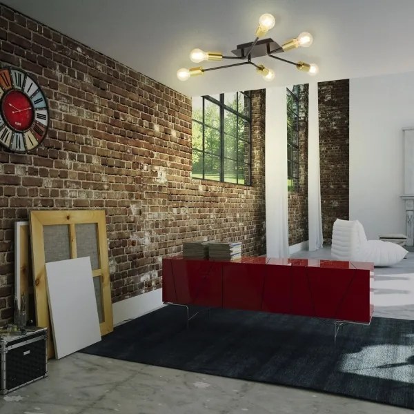 Rabalux 2103 - Lustră aplicată LANNY 6xE27/15W/230V