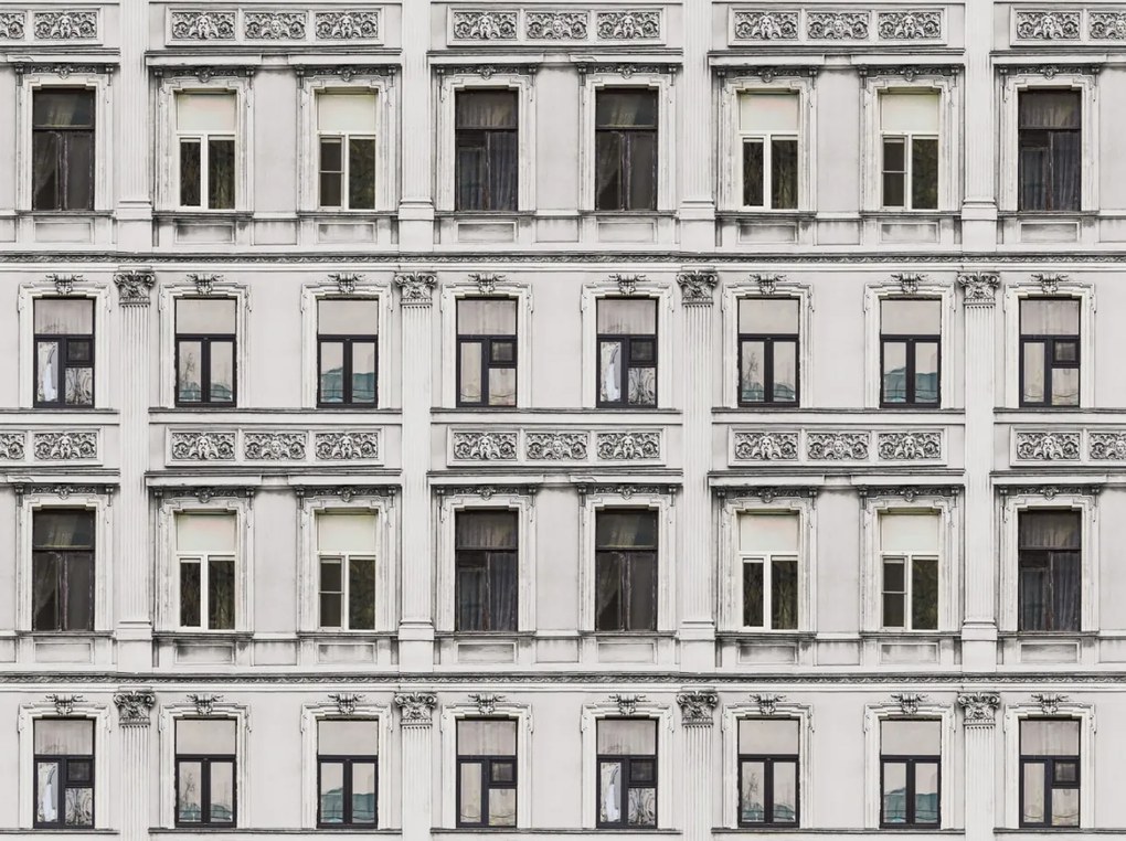 Fototapet, Rue Relief, White, Rebel Walls