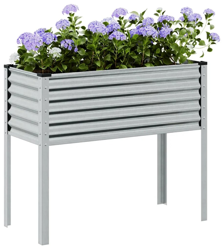 vidaXL Jardinieră de grădină, 100x45x90 cm, oțel galvanizat