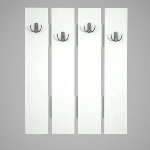 Cuier de perete ANITA 80x64,7 cm alb