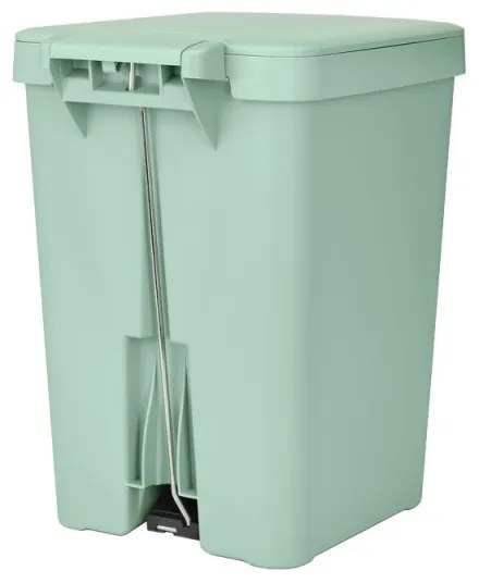 Coș cu pedală Brabantia StepUp 1008484, 25 L, Materiale ecologice, Deschidere mare, Verde deschis