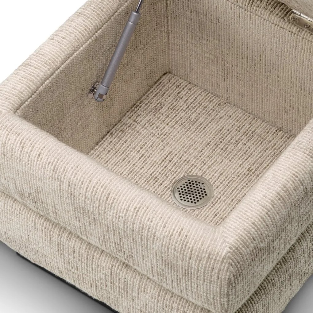 Taburete cu spatiu de depozitare Valmont, Creststone beige