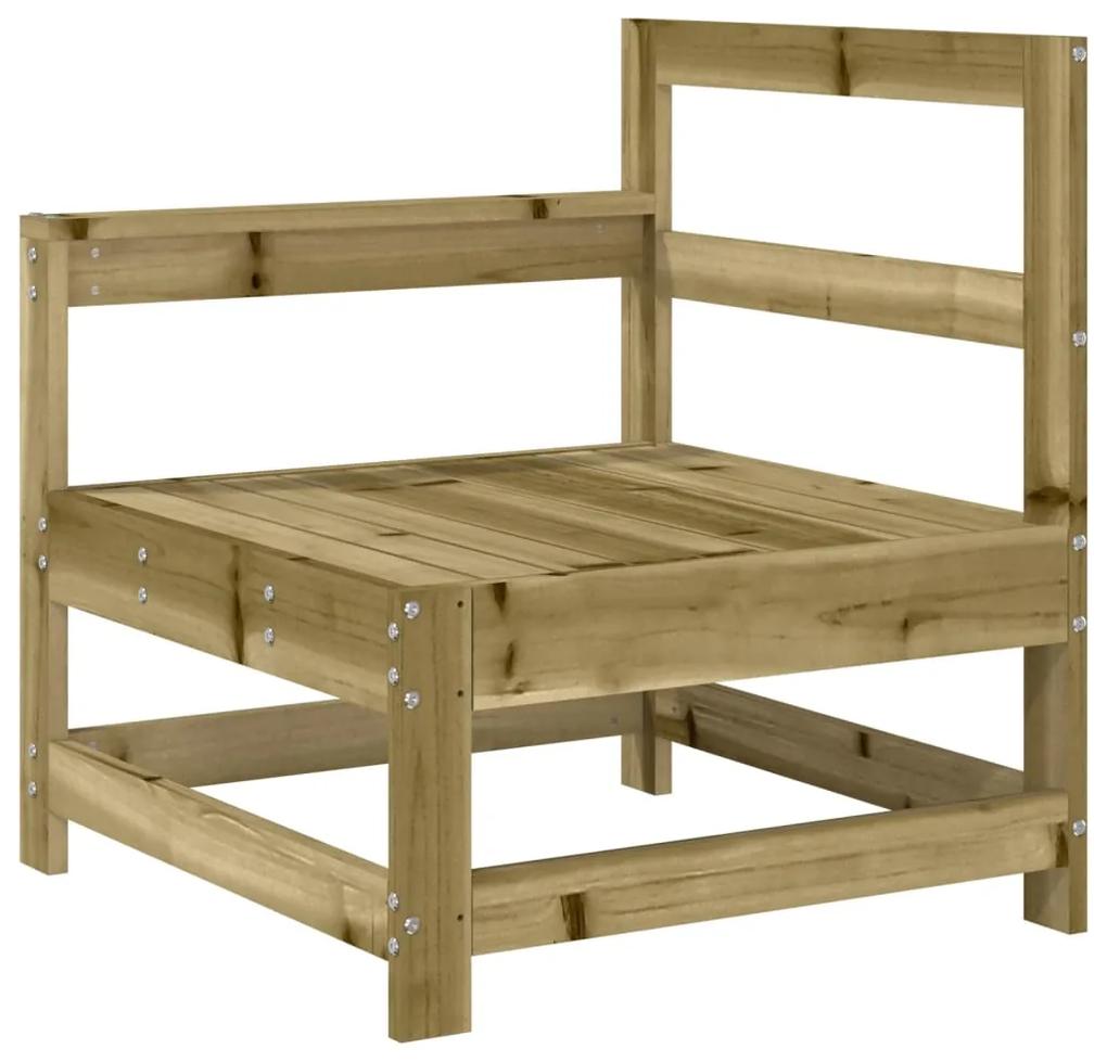 825505 vidaXL Canapea de colț pentru grădină, lemn de pin impregnat