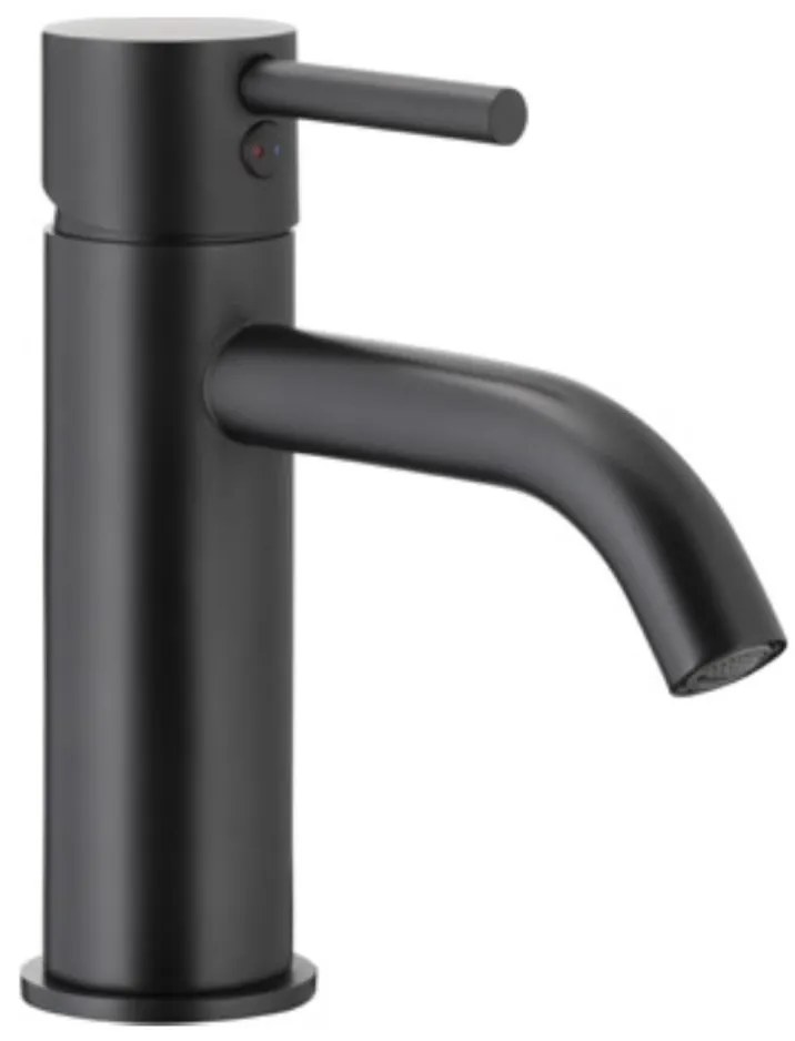 Baterie de lavoar + ventil KFA Armatura 5822-815-81 NEDA 16,5 cm alamă/negru