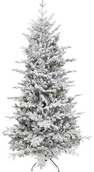 Brad artificial de Crăciun FULL 3D Molid Elvețian Înzăpezit 210cm