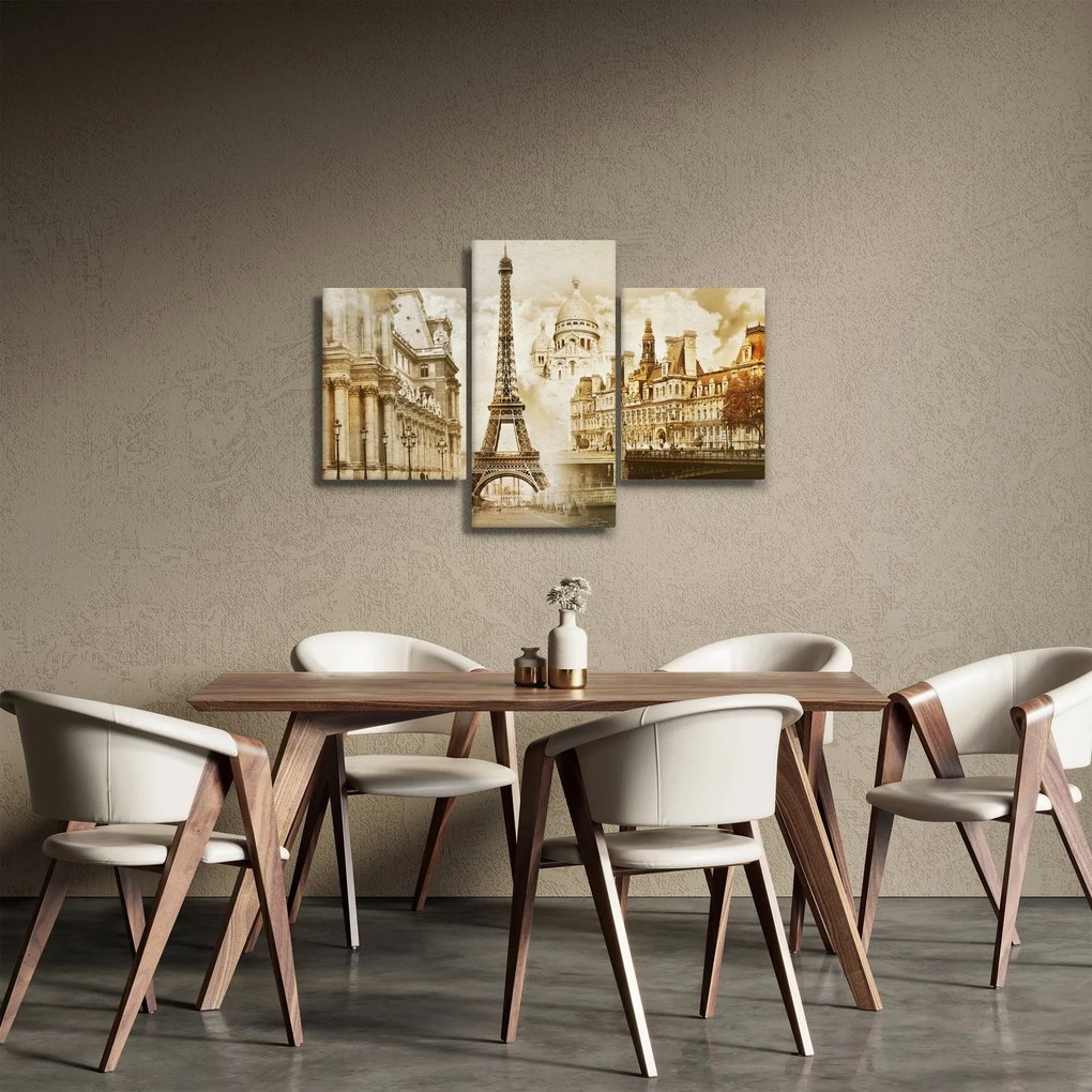 Tablou - Monumente din Paris (90x60 cm)