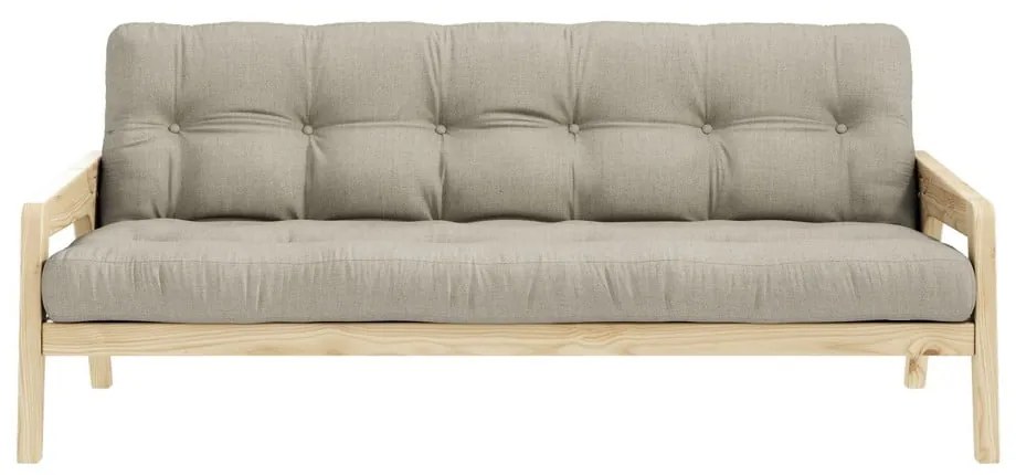 Canapea extensibilă bej 204 cm Grab - Karup Design