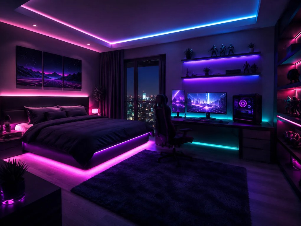 Bandă LED Flash GTV pentru mobilier, lumină RGB, 30 LED m, 450 lm m, 7,2 W m, 12V, IP65, 5 m Multicolor, 7.2 W/m, 12 V, LED Flash, 450 lm/m, 10 mm