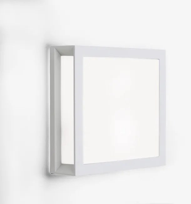 Aplica de perete sau tavan exterior, protectie IP44, Henry alb