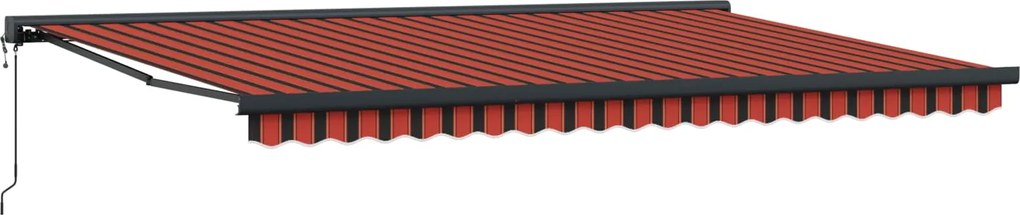 vidaXL Copertină Portocalie și maro 500 x 300 x 165 cm