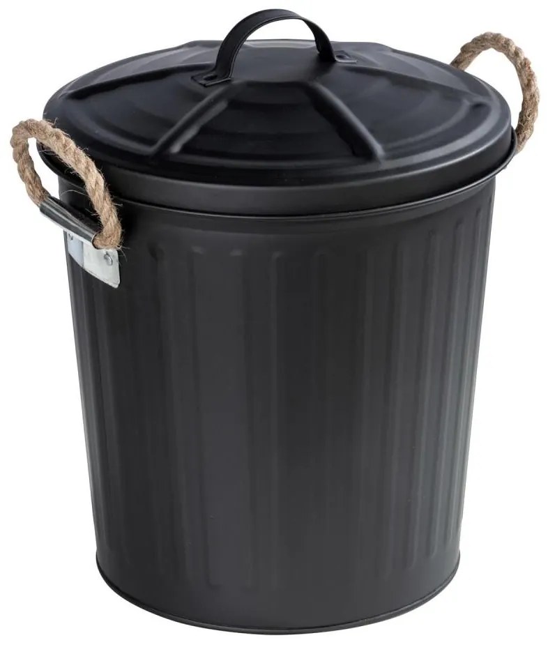 WENKO 24022100 - Coș GARA 24x28,5 cm negru
