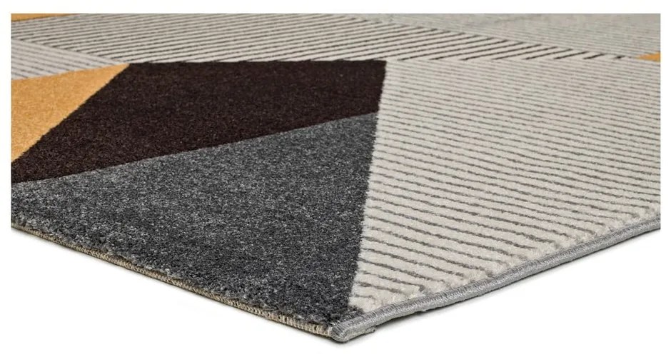 Covor Universal Gladys Duro, 160 x 230 cm, portocaliu-gri