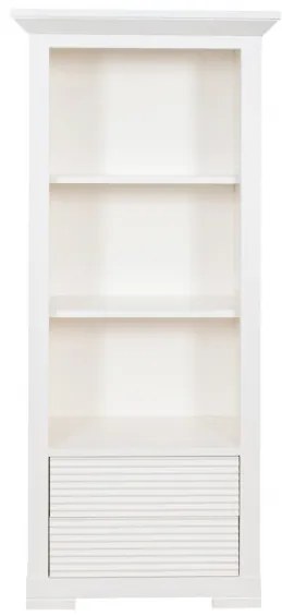 Biblioteca Mica Cu 2 Sertare Verona Bianco Alb, 65.4 Cm