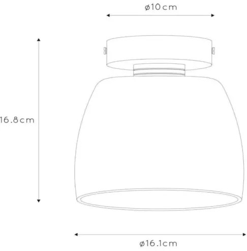 Plafonieră pentru baie TYLER 1xG9/33W/230V IP44 Lucide 30164/01/30