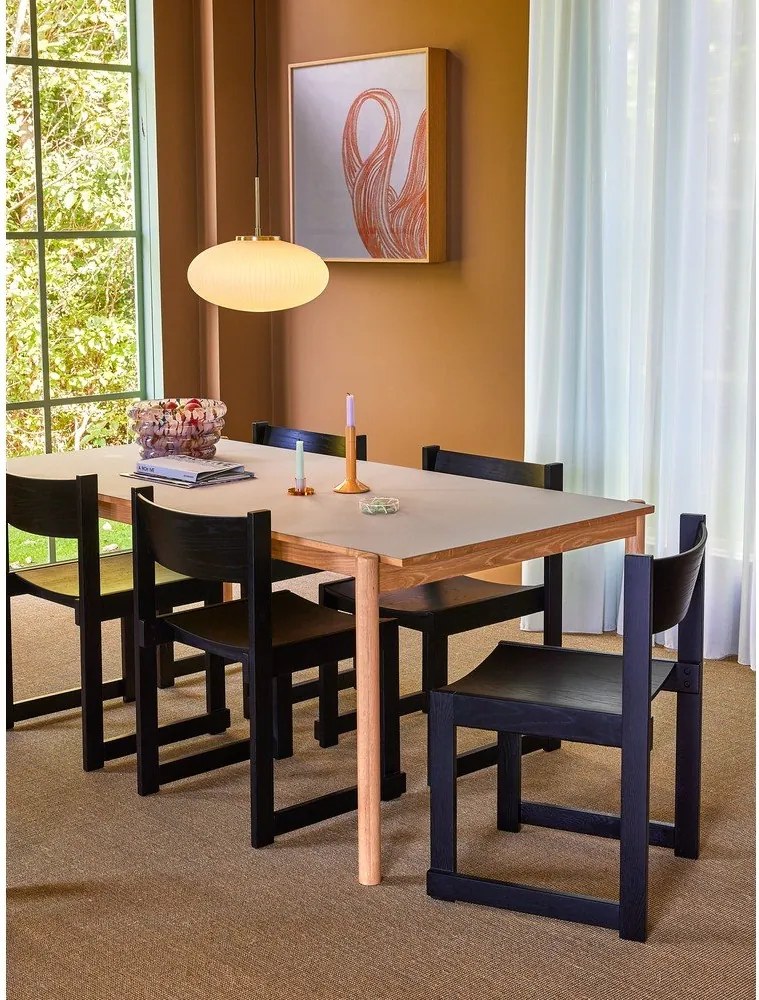 Masă de dining din lemn de stejar 107x190 cm Oblique – Hübsch