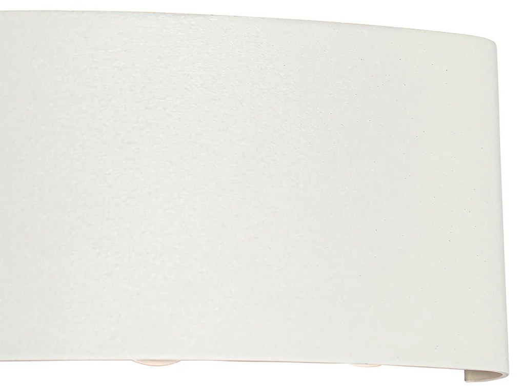 Aplică de perete exterioară albă cu LED 6 lumini IP54 - Silly