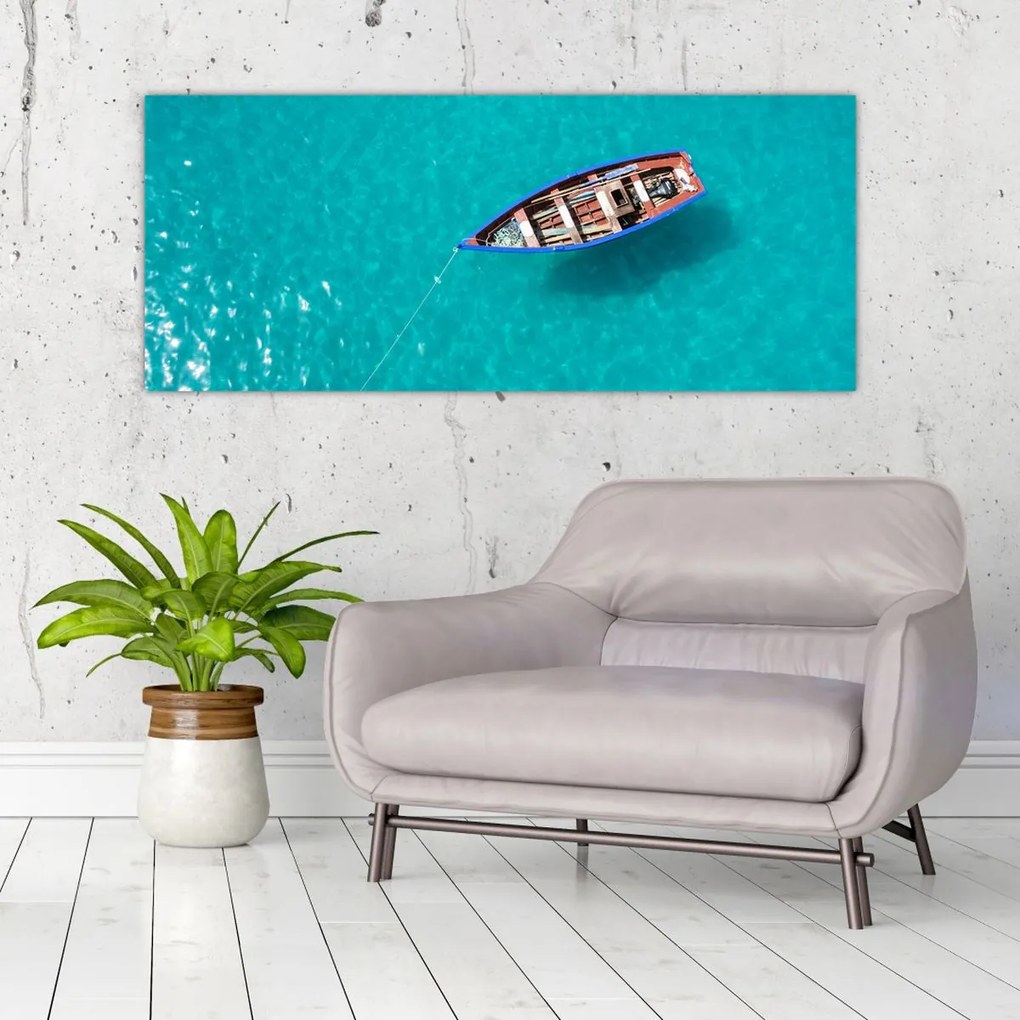 Tablou - Barcă de pescuit tradițională (120x50 cm)