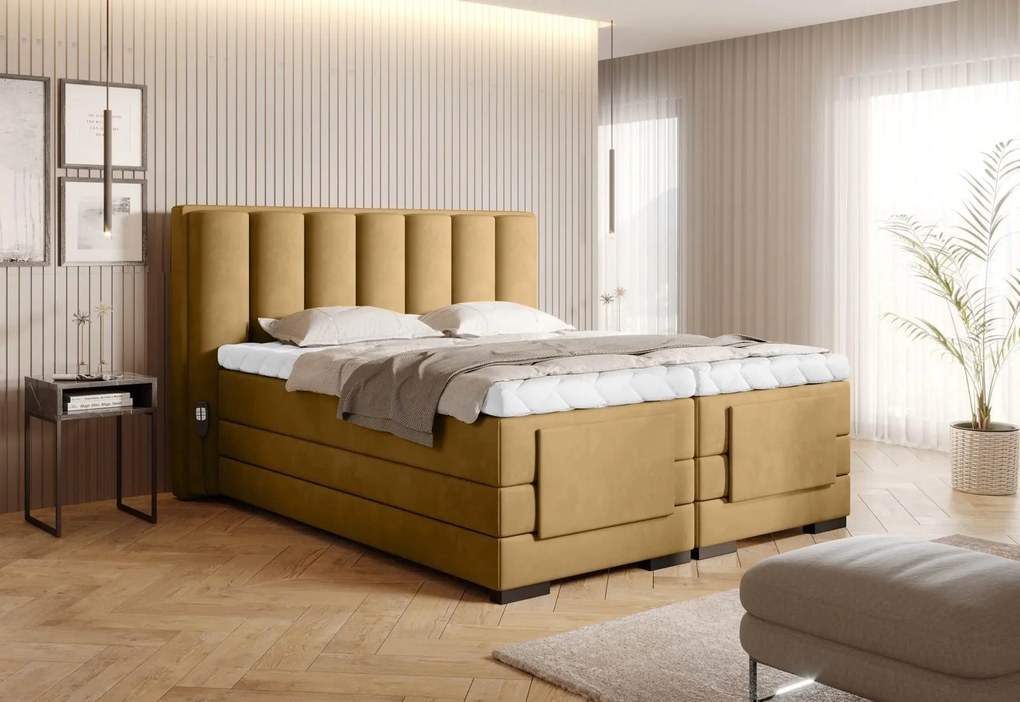 Pat Genoa cu Saltea, Topper, Electric Reglabil, Personalizabil
