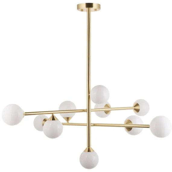 Endon 106754 - Candelabru cu tijă OTIS 10xG9/5W/230V, auriu
