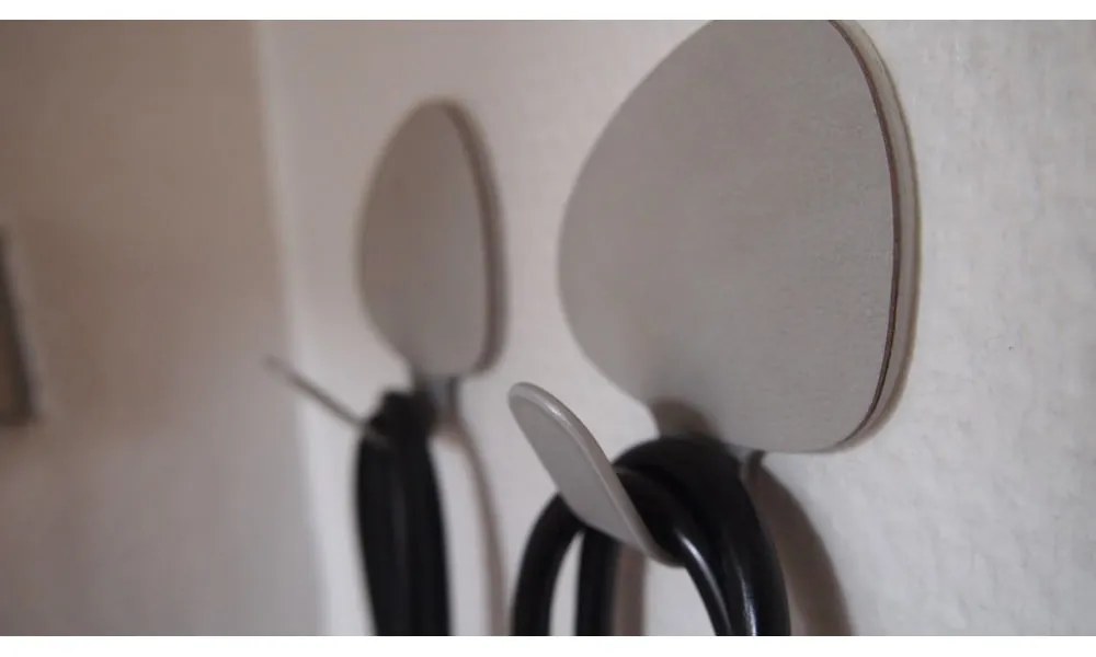 Cârlige gri-deschis 2 buc. din oțel Curve M Nupo – LIND DNA