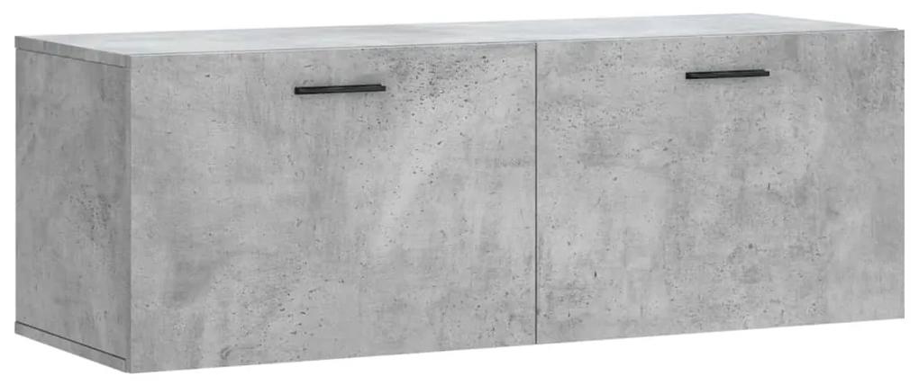 830152 vidaXL Dulap de perete, gri beton, 100x36,5x35 cm, lemn prelucrat