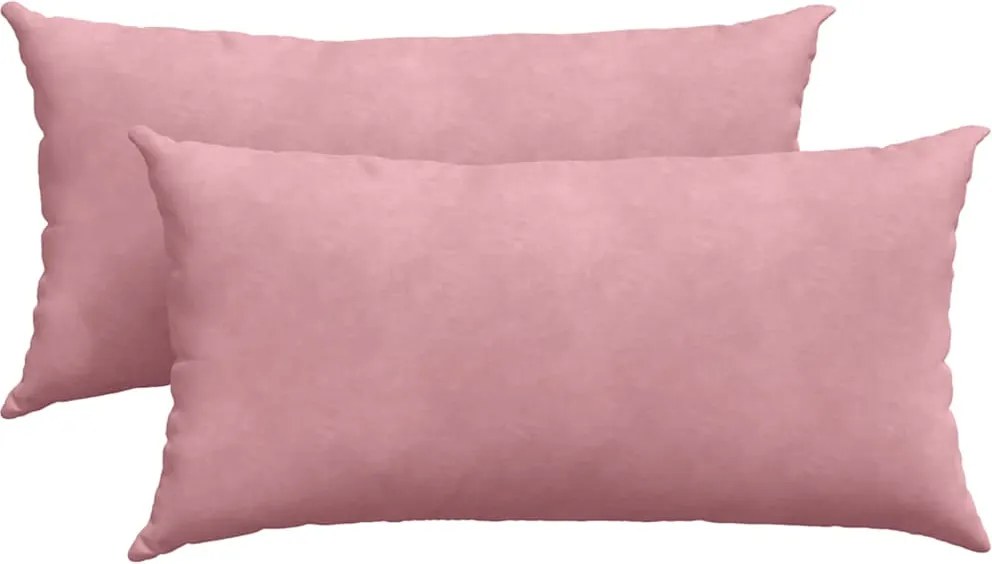vidaXL Perne pentru canapea 2 pcs Roz 80 x 40 cm Țesătură din corduroy