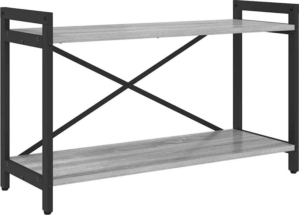 vidaXL Raft pentru cărți sonoma gri 40 x 30 x 85 cm Lemn compozit