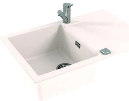 Chiuvetă de bucătărie ALVEUS 1132022 CADIT 79x50 cm alb