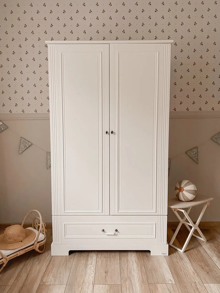 Dulap elegant Ines alb H180 cm