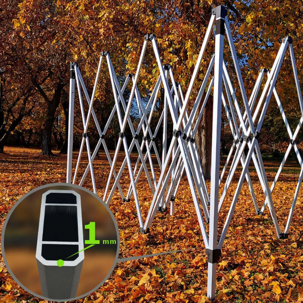 Cortină de petrecere pentru grădină 3x4,5 m: Colțul dumneavoastră pentru relaxare și sărbători - fără pereți - Portocaliu