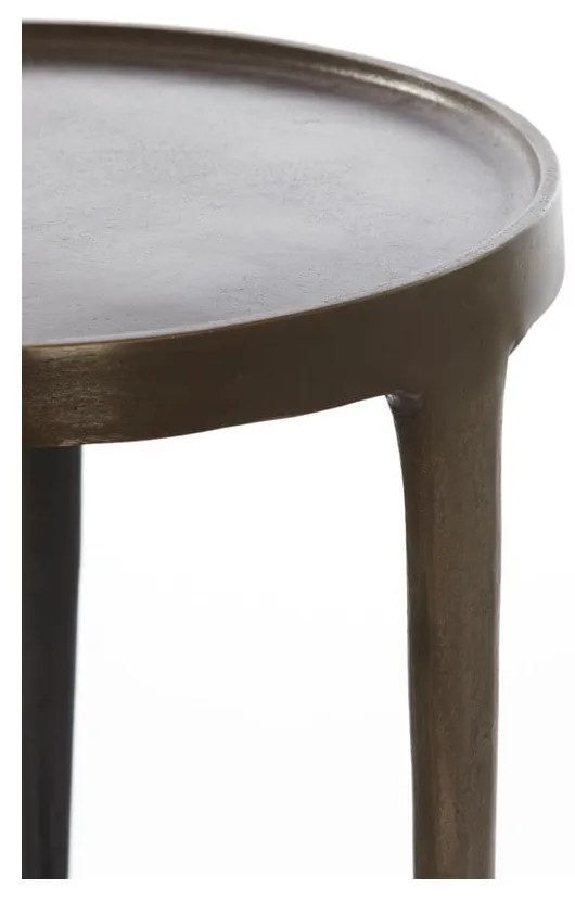 Măsuță auxiliară rotundă din metal ø 43 cm Tobias – Light &amp; Living