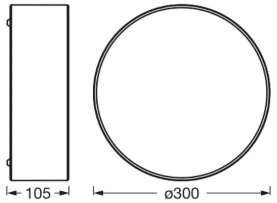 Plafonieră Ledvance ORBIS PARIS 1xE27/25W/230V alb