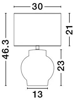 Lampa de masa din ceramica ZEMA
